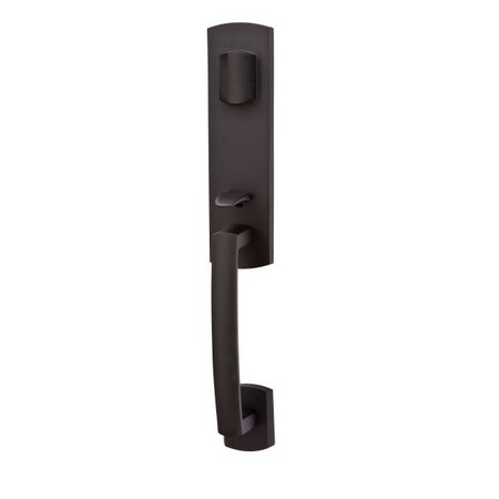 Emtek Flat Black Handleset 450822BZRNFB 450822BZRNFB